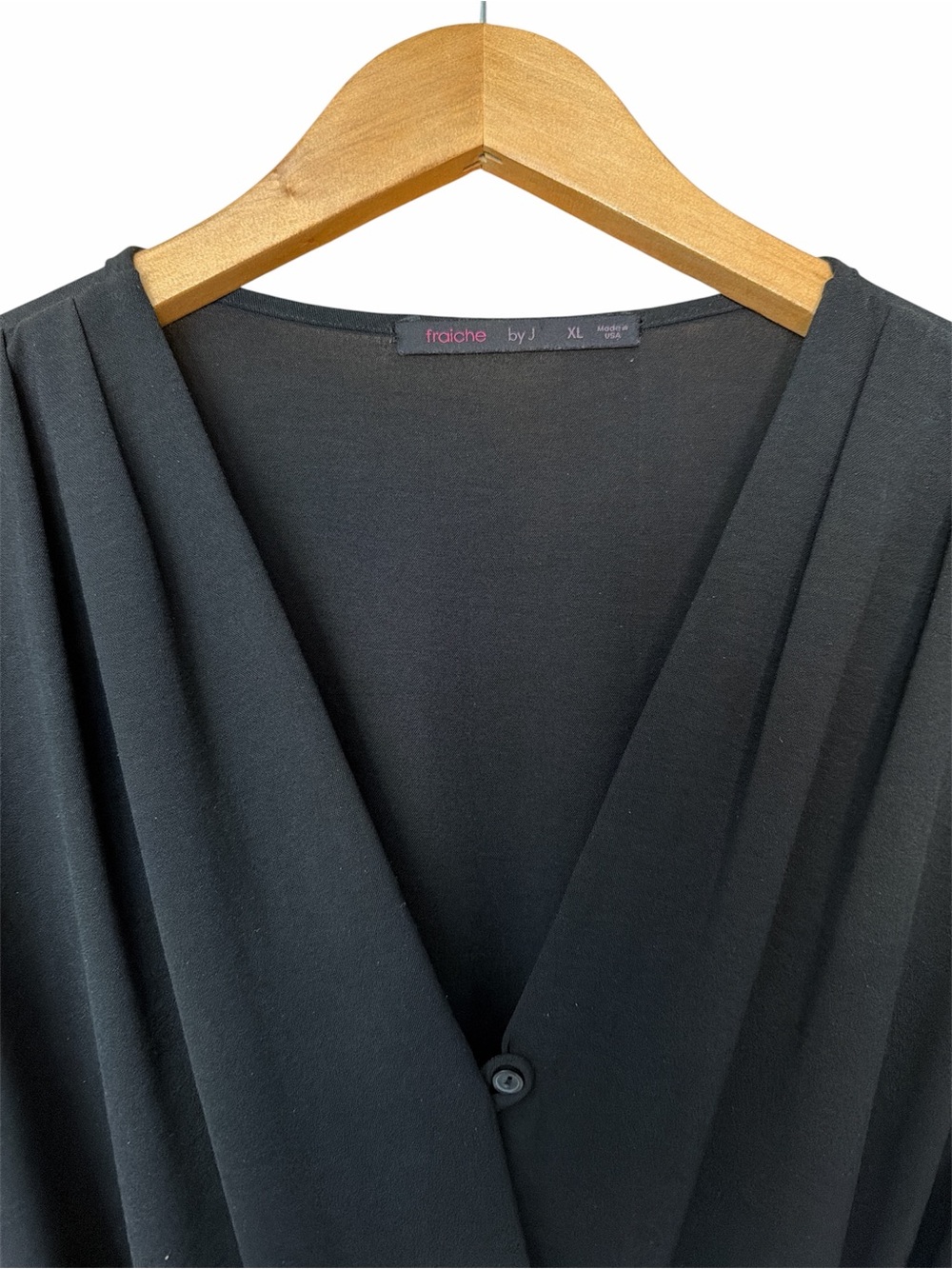 Classic Black Wrap Jumpsuit with Tie Waist - Picture 4 of 7